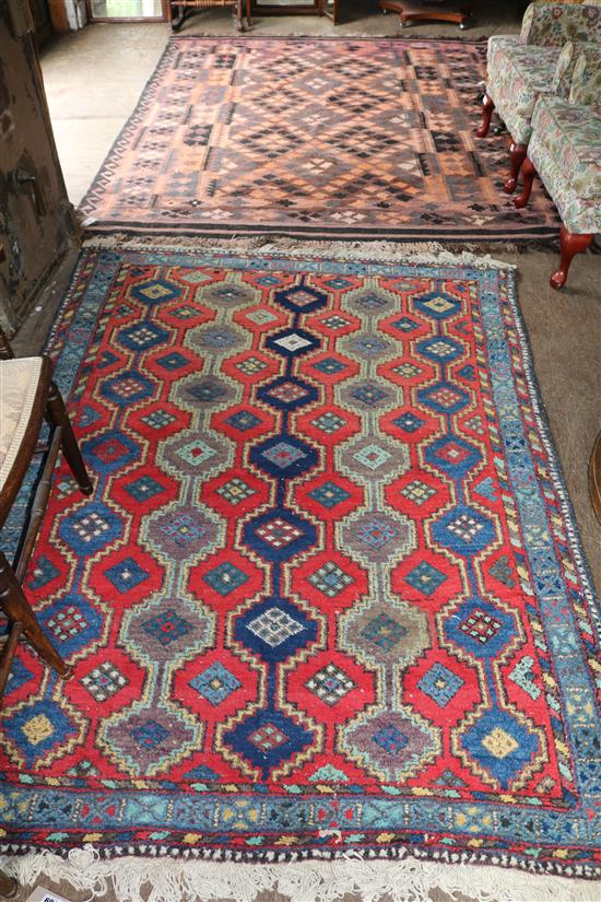 Kelim rug & another